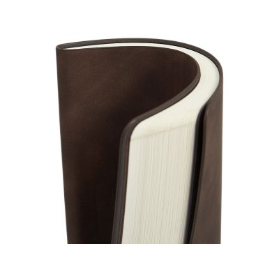 Блокнот А5 в гибкой обложке Chaplin, шоколадный-10