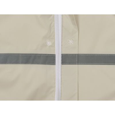 Длинный дождевик Lanai  из полиэстера со светоотражающей тесьмой, молочный-9