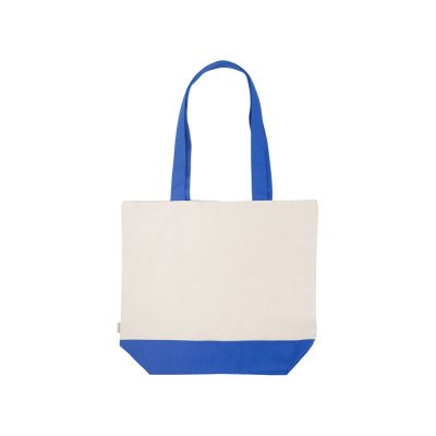 Сумка для шоппинга Cotton из переработанного хлопка 280 г, синий-3