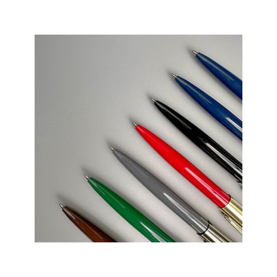 Ручка металлическая шариковая Napoli, красный/золотистый-6