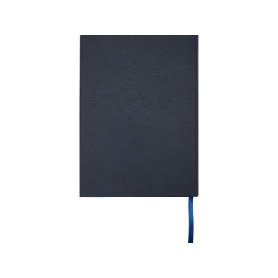 Блокнот Alejandra формата А5 с твердой обложкой из переработанной кожи - Синий-2