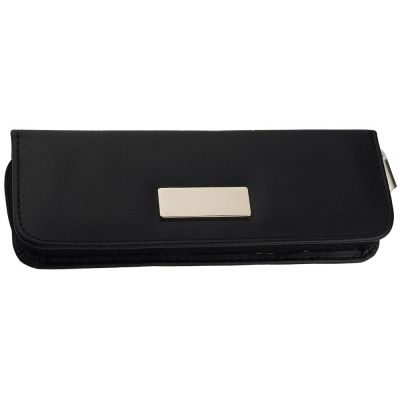 Набор Рейн: ручка шариковая, ручка роллер в футляре черный-1