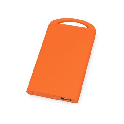 Портативное зарядное устройство Shine с зеркальной гравировкой, 4000 mAh, оранжевый-1