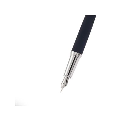 Ручка металлическая перьевая Sienna софт-тач, синий-2