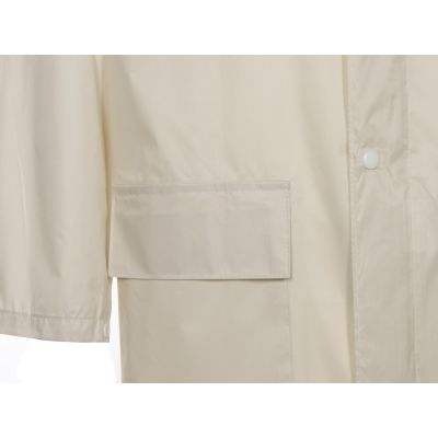 Длинный дождевик Lanai  из полиэстера со светоотражающей тесьмой, молочный-7