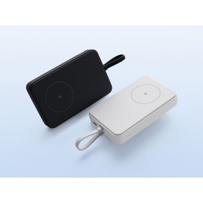 Внешний аккумулятор с кабелем Xiaomi 33W Magnetic Power Bank 10000mAh (Integrated Cable) White-10