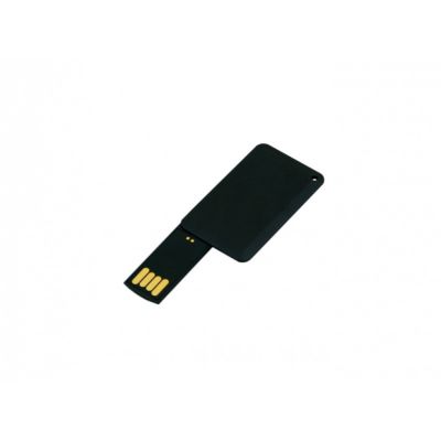 USB-флешка на 16 Гб в виде пластиковой карточки, черный-1