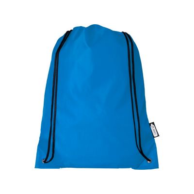 Рюкзак со шнурком Oriole из переработанного ПЭТ, process blue-1