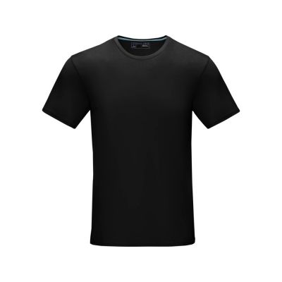 Мужская футболка Azurite с коротким рукавом, изготовленная из натуральных материалов, черный-1