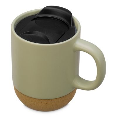 Подарочный набор c пледом, кружкой и вареньем, оливковый-8