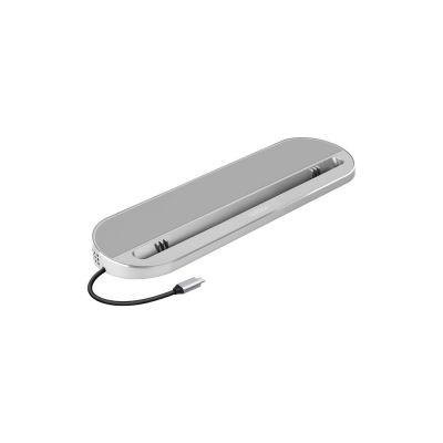 Хаб USB Type-C 3.0 для ноутбуков Falcon, серый-0