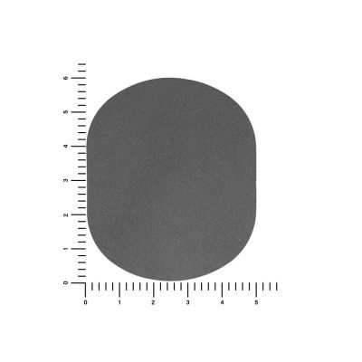 ПАТЧ ОВАЛ nubuk (серый) 6,0 х 5,0 см-2