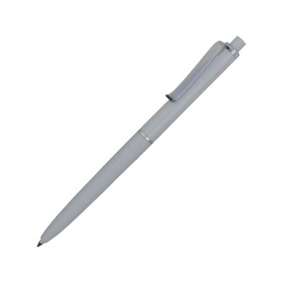 Ручка пластиковая soft-touch шариковая Plane, серый-0