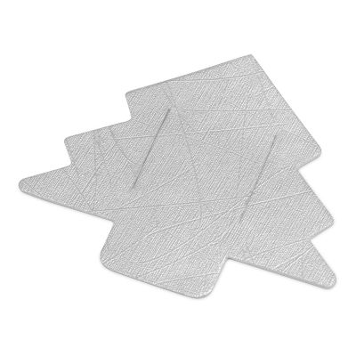 Новогодняя бирка для пледов Елочка, серебристый-0