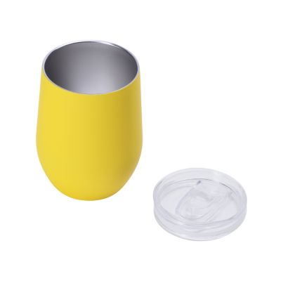 Термокружка Vacuum mug C1, soft touch, 370мл, желтый-1