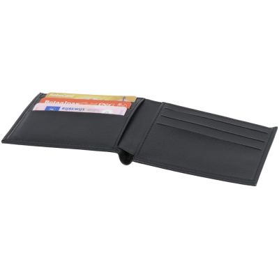 Подарочный набор из шариковой ручки и портмоне, черный-2