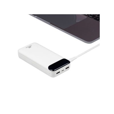 RIVACASE VA2280 (20000mAh) с дисплеем, белый, внешний аккумулятор /24-8