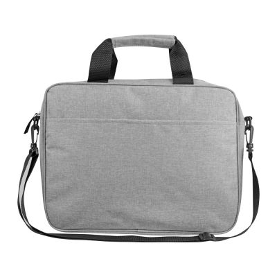 Сумка Брейв для документов и ноутбука 13,3, светло-серый/черный-3