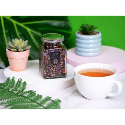 Чай ягодно-травяной, серия Bouquet, ягодный пирог, стеклянная банка-4