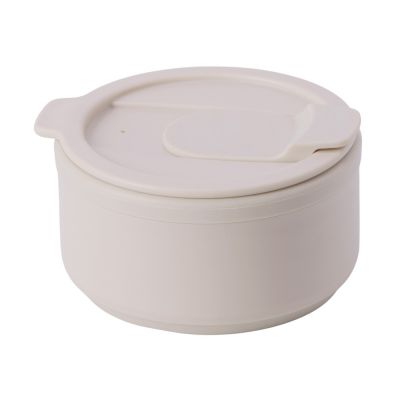 Силиконовый складной стакан GoCup, бежевый-3