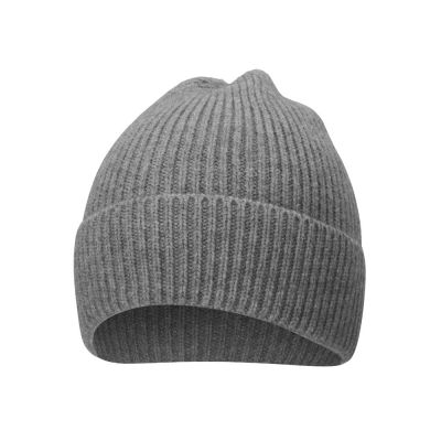 Шапка Nordend, крупный риб, серый меланж-3