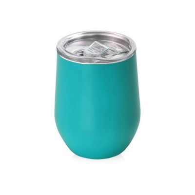 Вакуумная термокружка Sense, непротекаемая крышка, бирюзовый-0