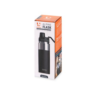 Вакуумная термобутылка ALPINE FLASK, 530 мл, черный-10