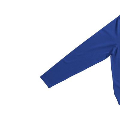 Ponoka женская футболка из органического хлопка, длинный рукав, синий-5