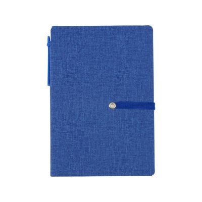 Блокнот А6 Write and stick с ручкой и набором стикеров, синий-5