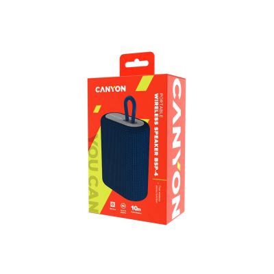 Портативная беспроводная колонка Canyon BSP-4, 5W, 1200mAh, синяя-5