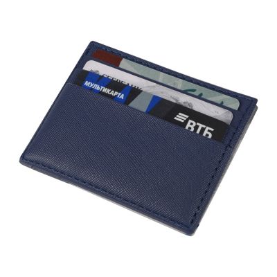 Чехол для карточек и купюр Weekend из ПВХ, темно-синий-2