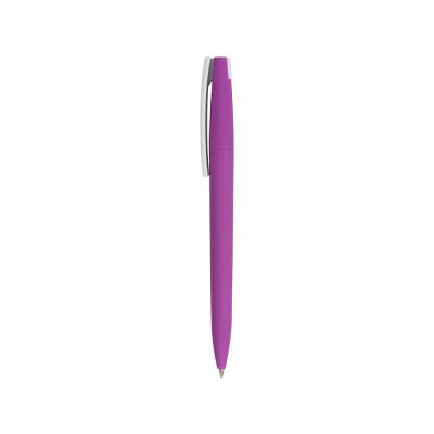 Ручка пластиковая soft-touch шариковая Zorro, фиолетовый/белый-2
