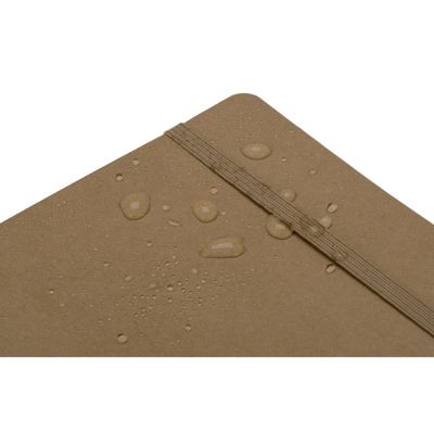 Блокнот из моющегося крафта и каменной бумаги А5 Fleekstone, гибкая обложка, натуральный-4