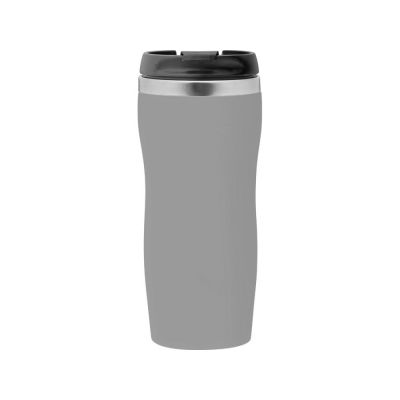 Термокружка Mony Steel 350 мл, soft touch, серый-2