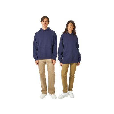 Толстовка с капюшоном оверсайз Berlin унисекс, темно-синий-5