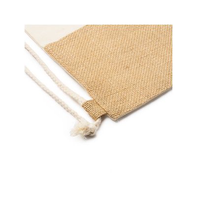 Рюкзак-мешок WILKES из хлопка и джута, бежевый-1