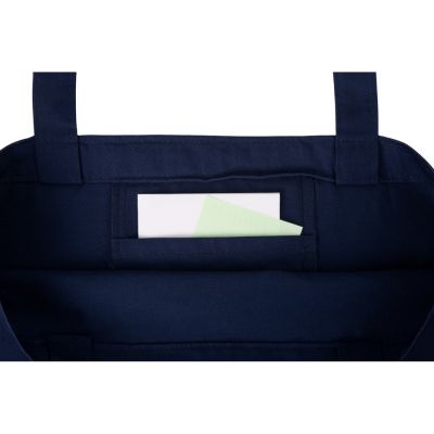 Сумка с широким дном и боками, синий-7