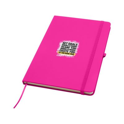 Блокнот Spectrum Plus формата A5 в твердой обложке - Розовый-5