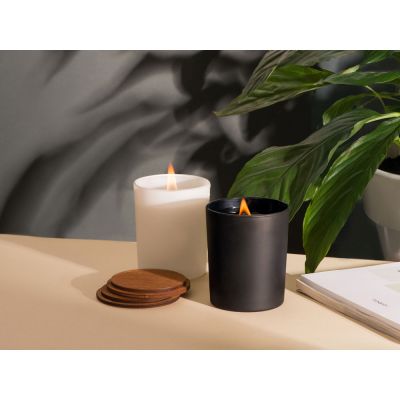 Свеча соевая ароматическая в стекле Niort, черная-7