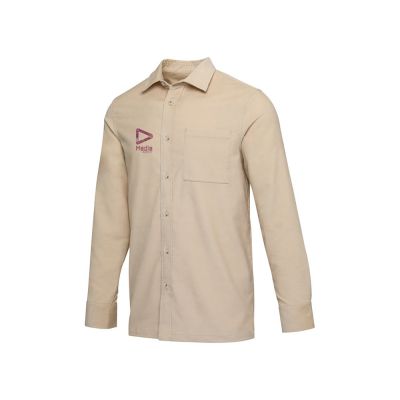 Alum вельветовая рубашка унисекс - Oatmeal-3