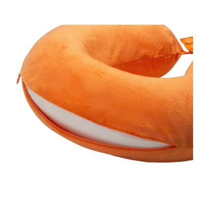 Подушка Basic из микрофибры с эффектом памяти U-shape, оранжевый NEW-2