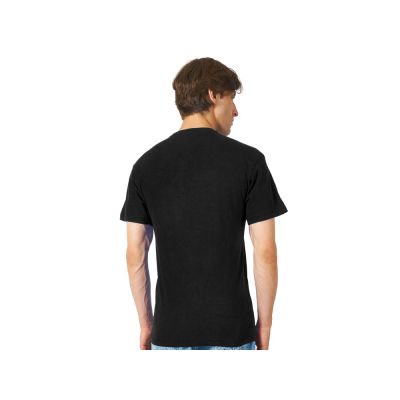 Футболка из джерси с протяжками Portofino унисекс, черный-4