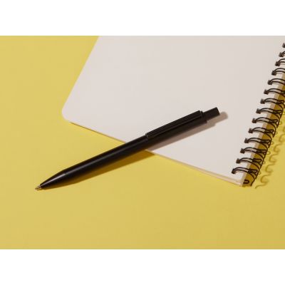 Ручка металлическая шариковая Groove M Recy, черный-4