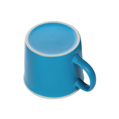Матовая кружка Nancy 360 мл цветная снаружи, белая внутри, голубой-2