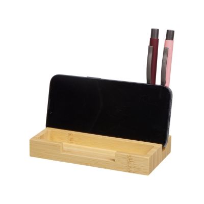 Настольный органайзер с вечным календарем и подставкой для телефона Akira, натуральный-2