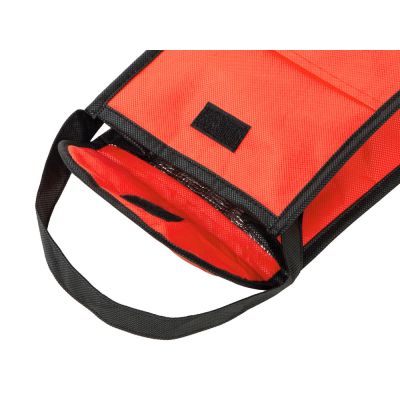 Сумка-холодильник Reviver на липучке из нетканого переработанного материала, красный-6