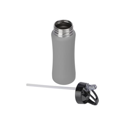 Бутылка для воды Bottle C1, сталь, soft touch, 600 мл, серый-1