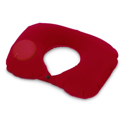 Подушка под шею с помпой Push, красный-1