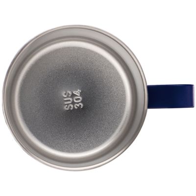 Кружка стальная Alaska с крышкой слайдером, powder coating, синий-6