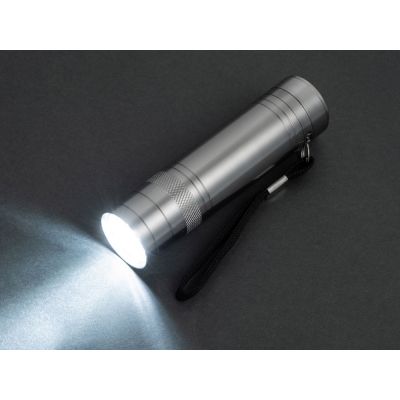 Фонарь с открывалкой Yok, серебристый (P)-4